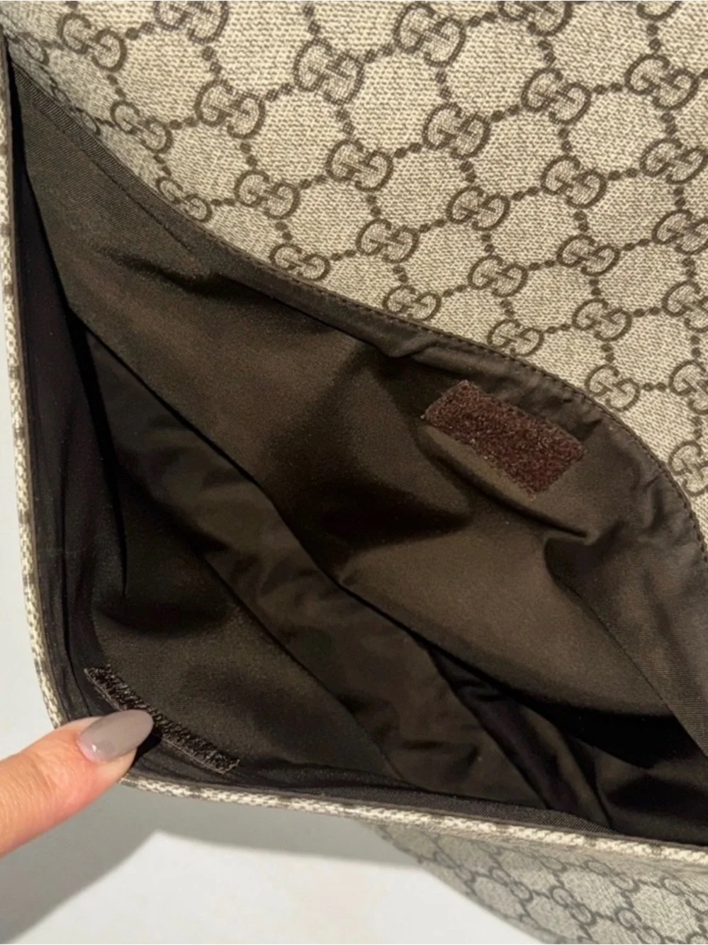 Guccis diaper bag